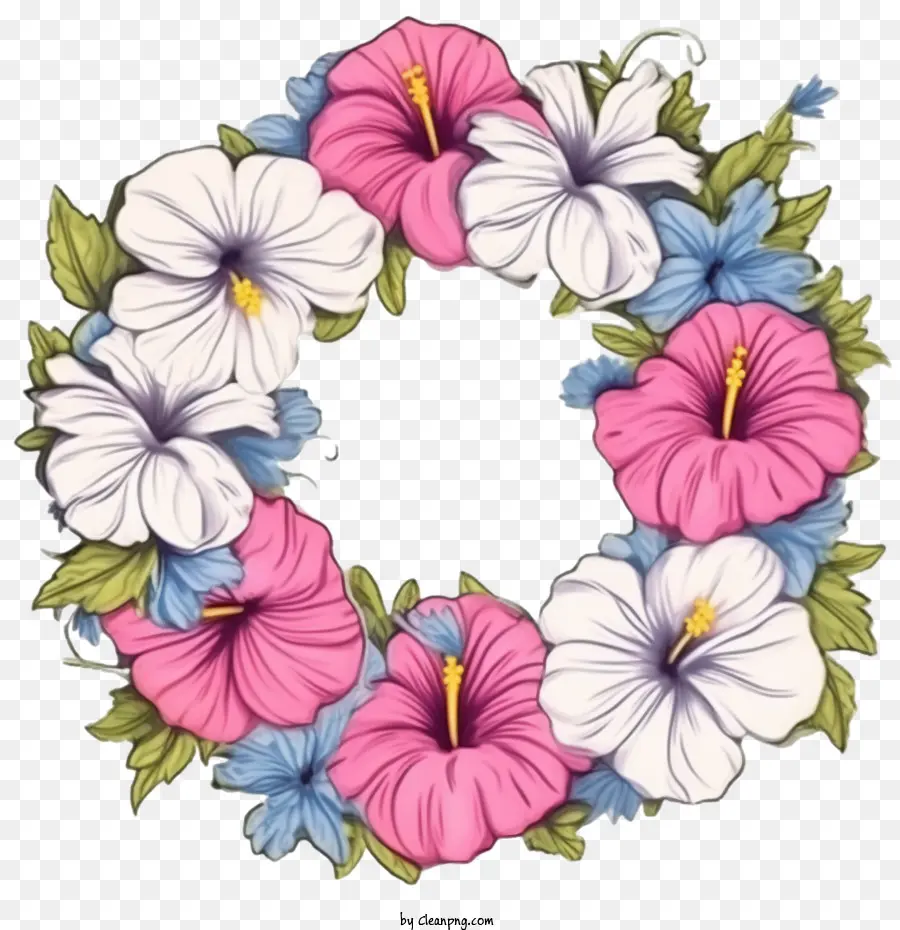 Floral Corona，Petunia Flores PNG