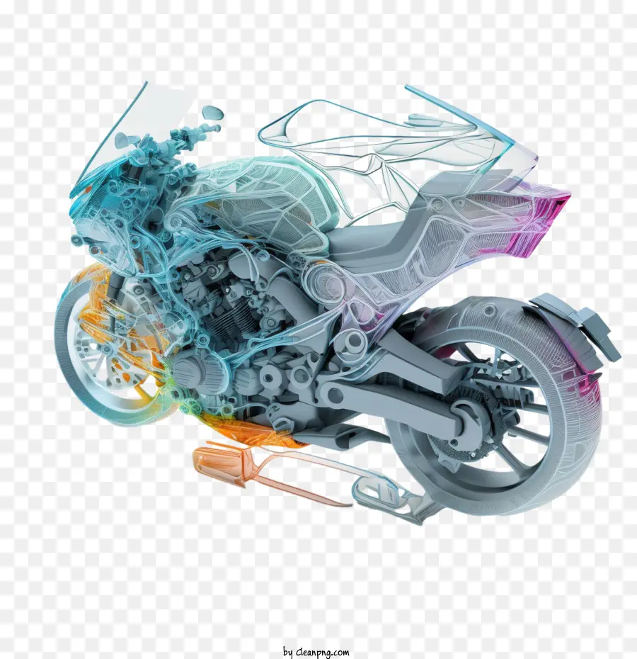 Motocicleta，Motocicleta Abstracta PNG