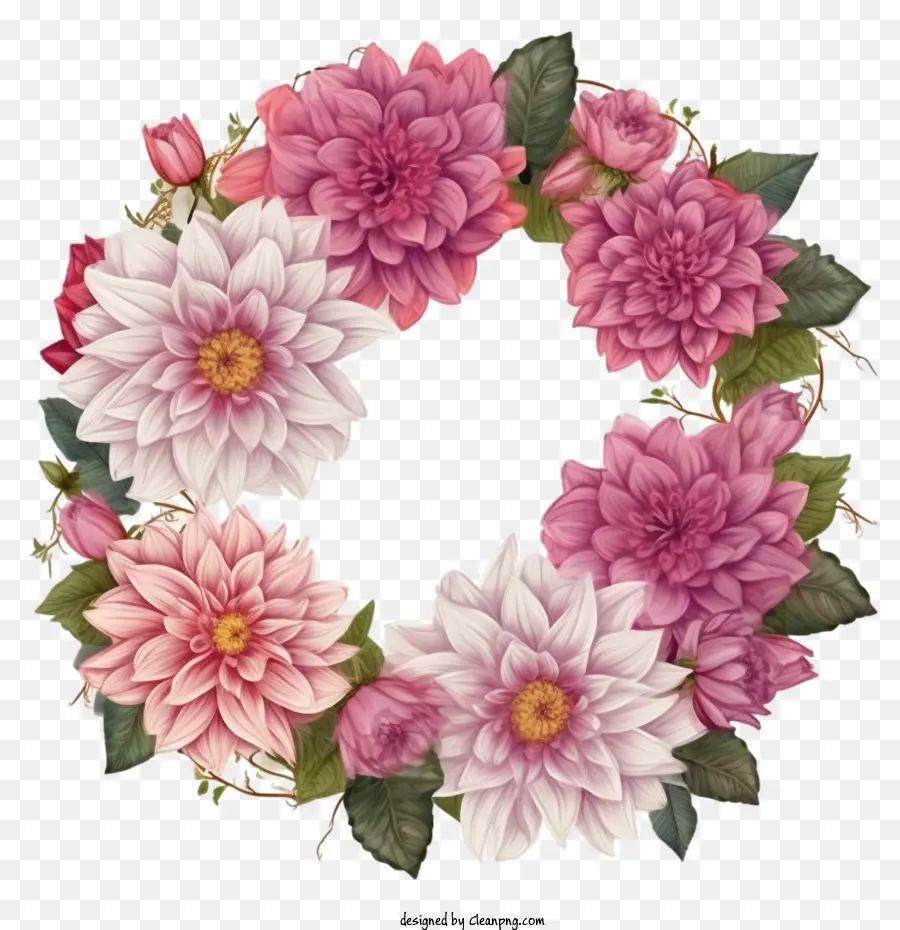 Floral Corona，Dalia Flores PNG