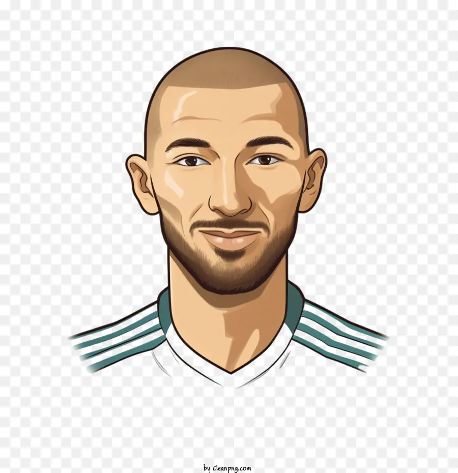 Karim Benzema，Hombre De Dibujos Animados PNG