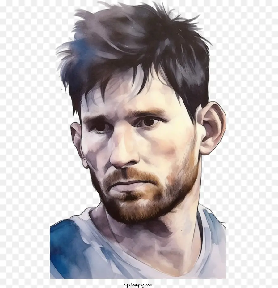 Acuarela Lionel Messi，Lionel Messi PNG