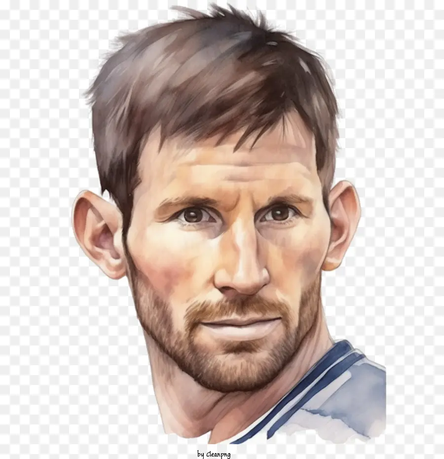 Acuarela Lionel Messi，Lionel Messi PNG