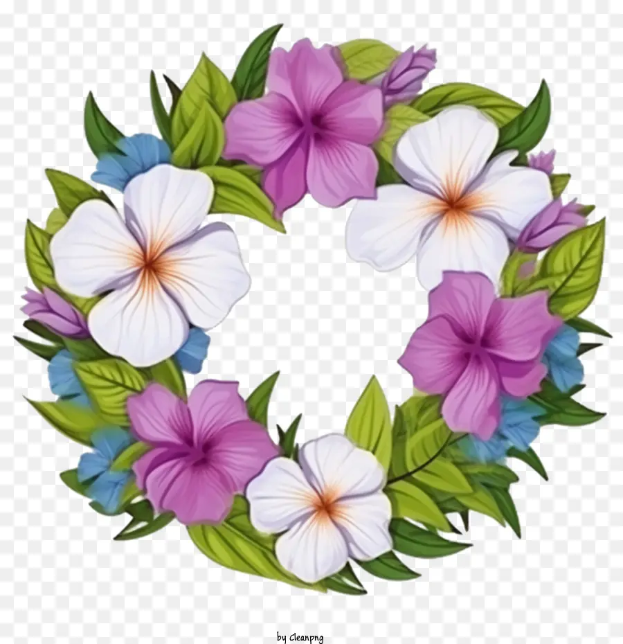 Floral Corona，Vinca Flor PNG