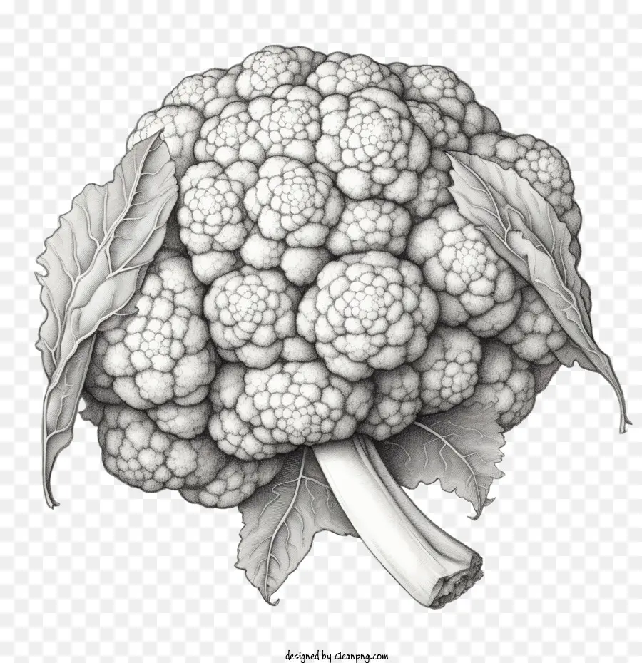 Coliflor，Coliflor Dibujada A Mano PNG