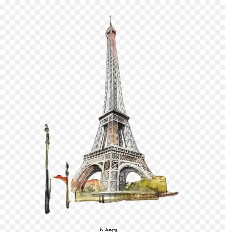 Eiffel，Acuarela De La Torre Eiffel PNG