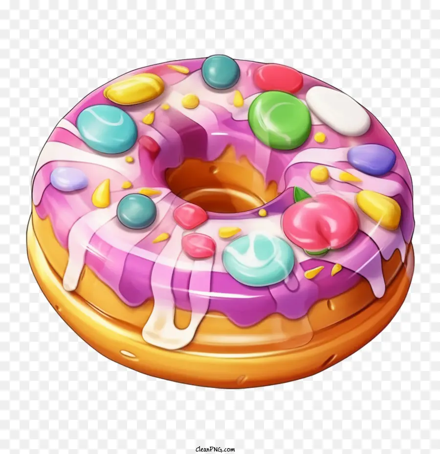 Rosquilla，Donut De Dibujos Animados PNG