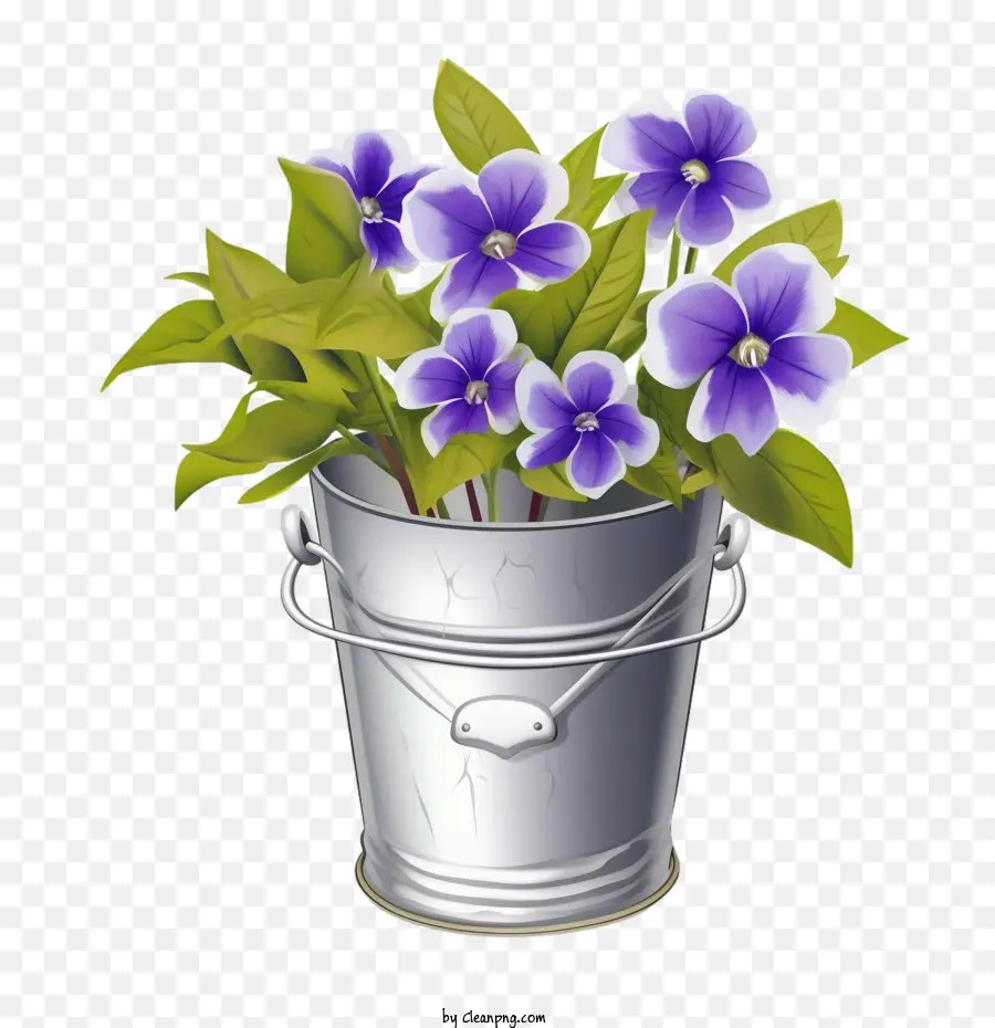 Vinca Flor，Flor De Vinca En Cubo PNG