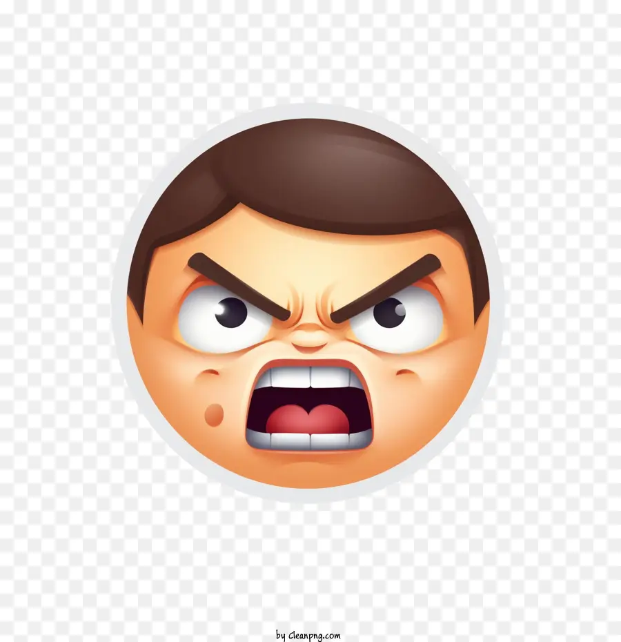 La Cara De Emoji，Emoji De Cara Enfurecida PNG