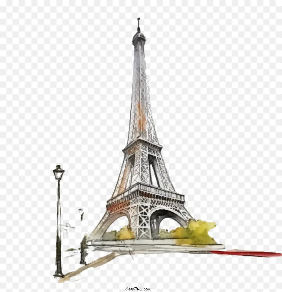 Eiffel，Acuarela De La Torre Eiffel PNG