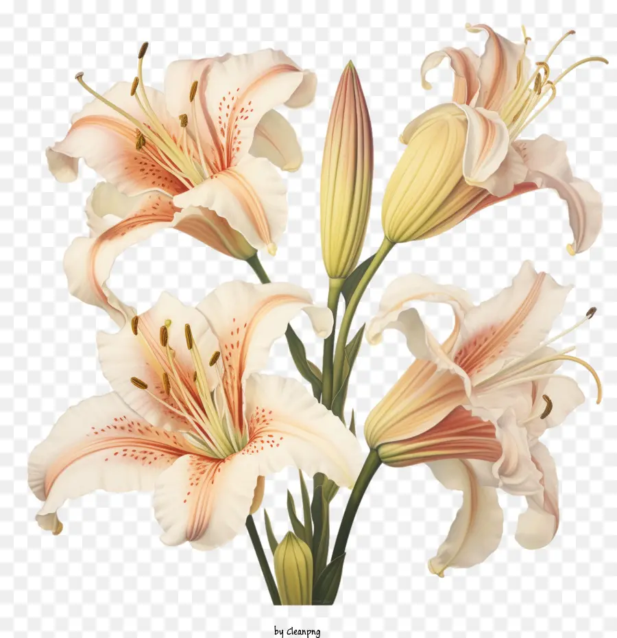 Vintage Lily，Flor De Lis PNG