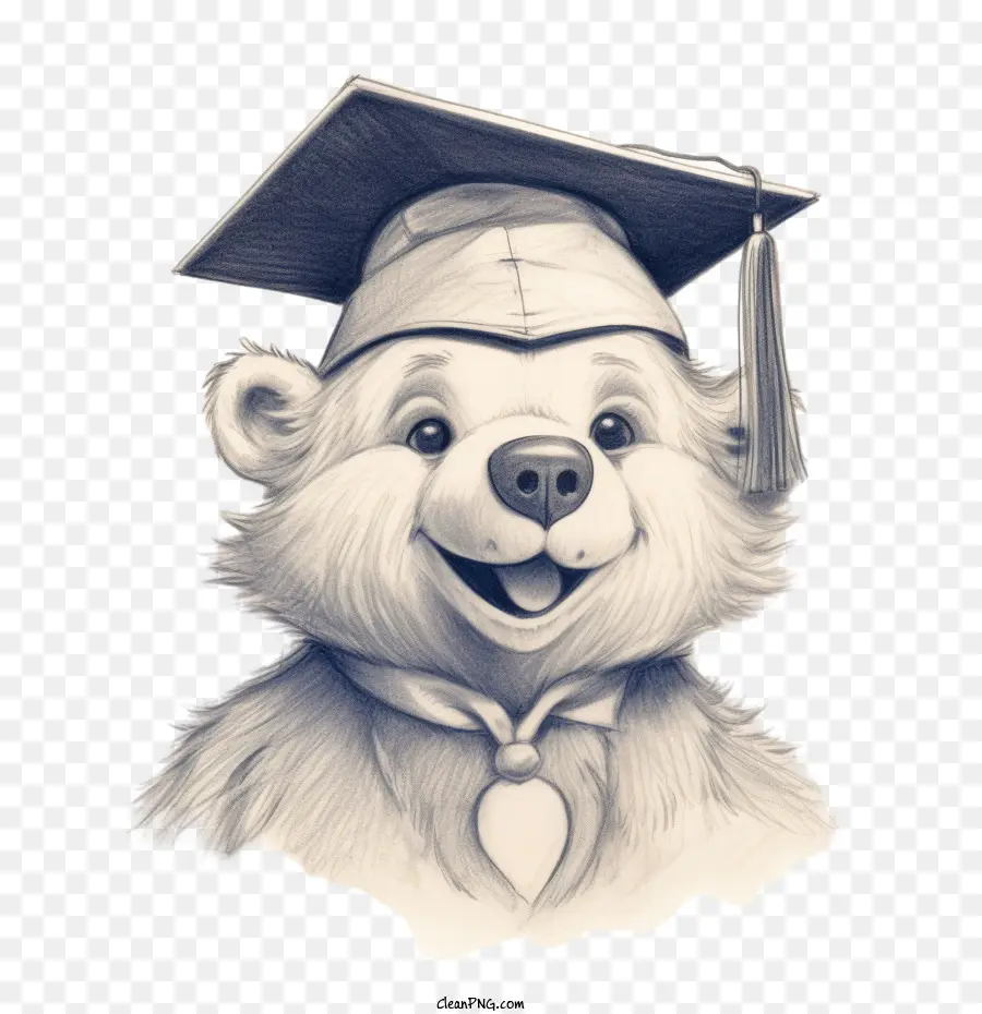 Gorro De Graduación，Oso De Dibujos Animados PNG