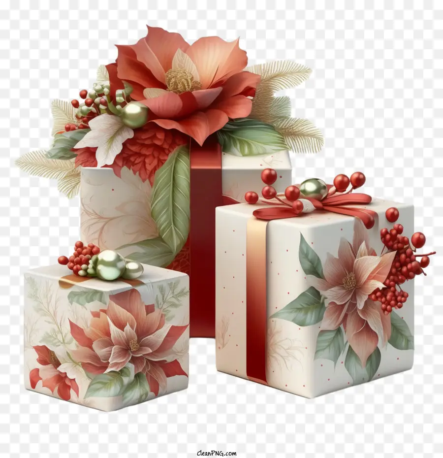 Cajas De Regalo De Navidad，Cajas De Regalo PNG