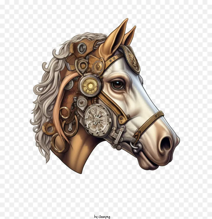 Caballo，Steampunk PNG