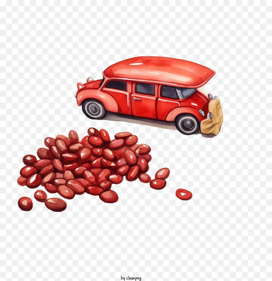 Los Granos De Café，Rojo PNG