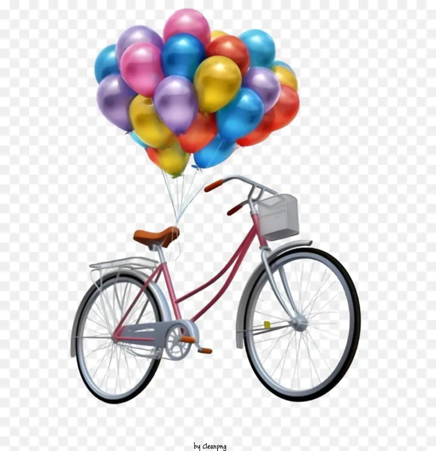 Bicicleta，Globos PNG