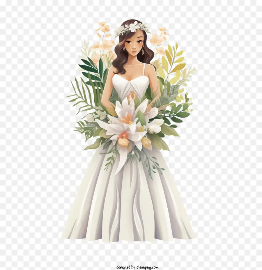 Vestido De Novia，Vestido De Novia De Arte De Papel PNG