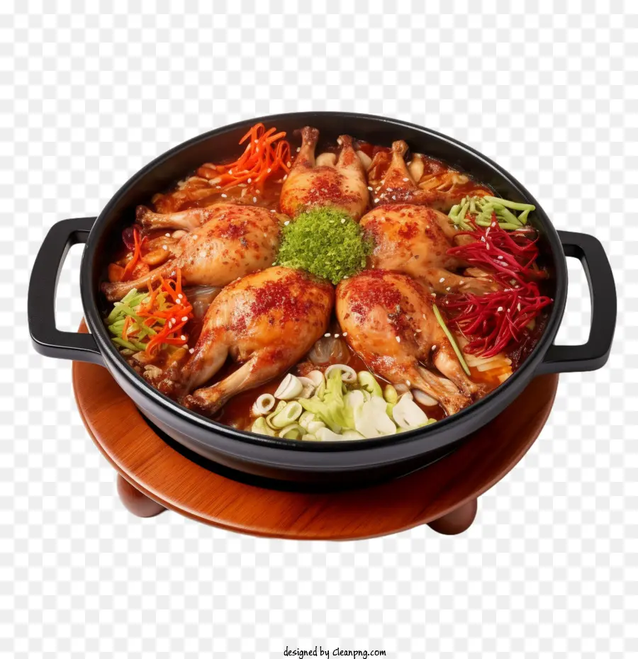 La Comida Coreana，Comida Coreana Plana PNG