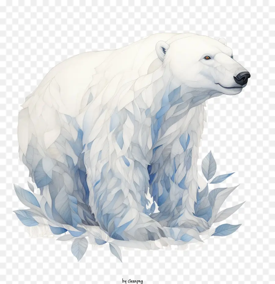 Oso Polar，Blanco PNG