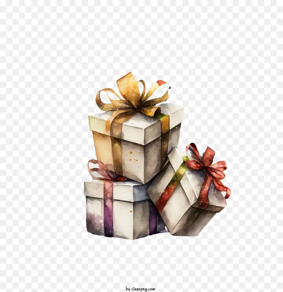 Regalos De Navidad，Pila De Cajas De Regalo PNG