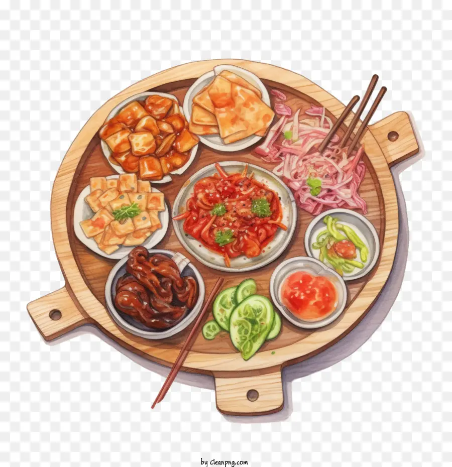 La Comida Coreana，Asiático PNG