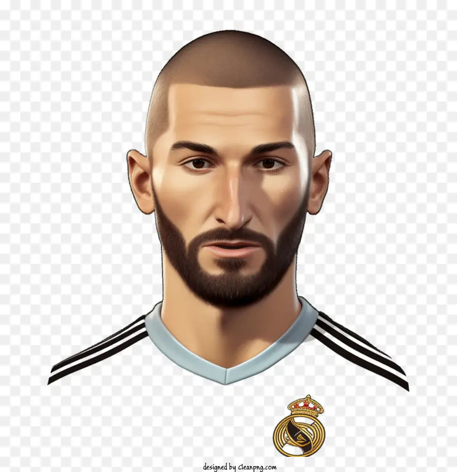 Karim Benzema，Hombre Barbudo PNG