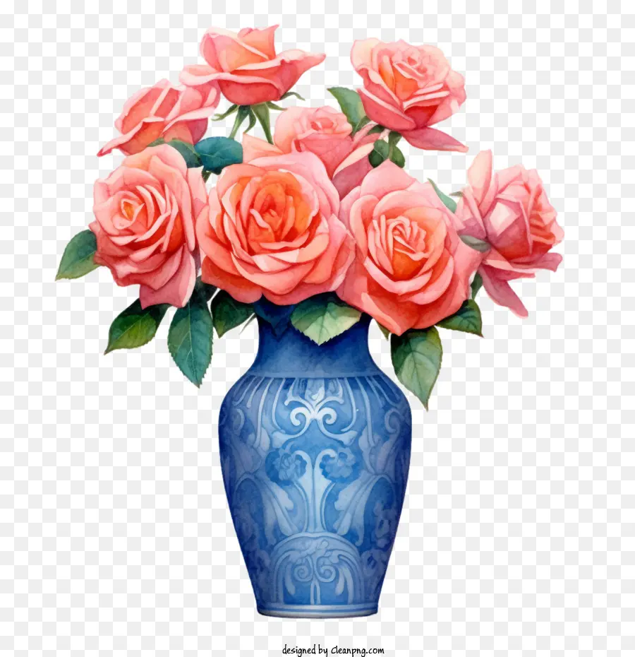 Rosa，Florero PNG