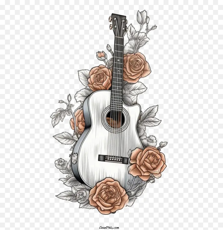 Guitarra Acústica，Guitarra PNG