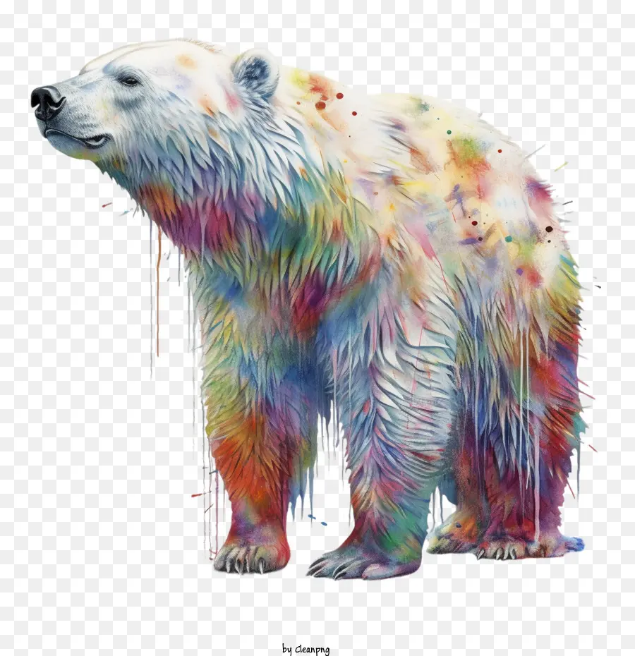 Oso Polar，Pintura PNG