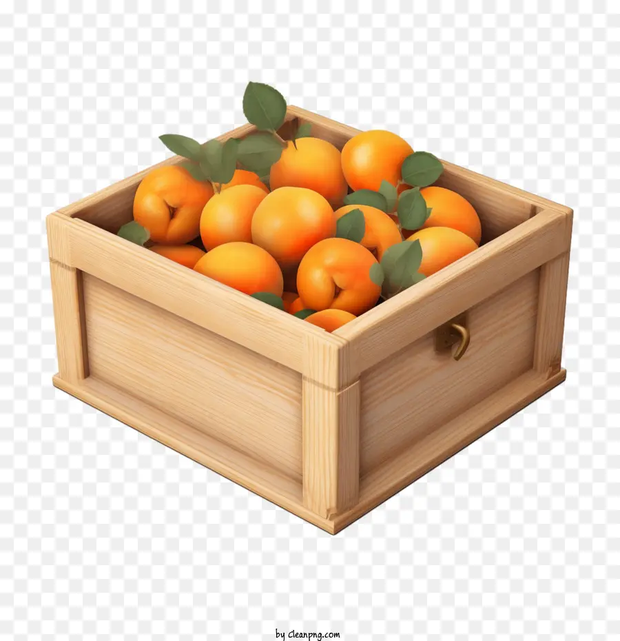 Fruta De Albaricoques，Caja De Naranjas PNG