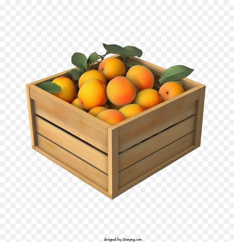 Fruta De Albaricoques，Mangos En Caja PNG