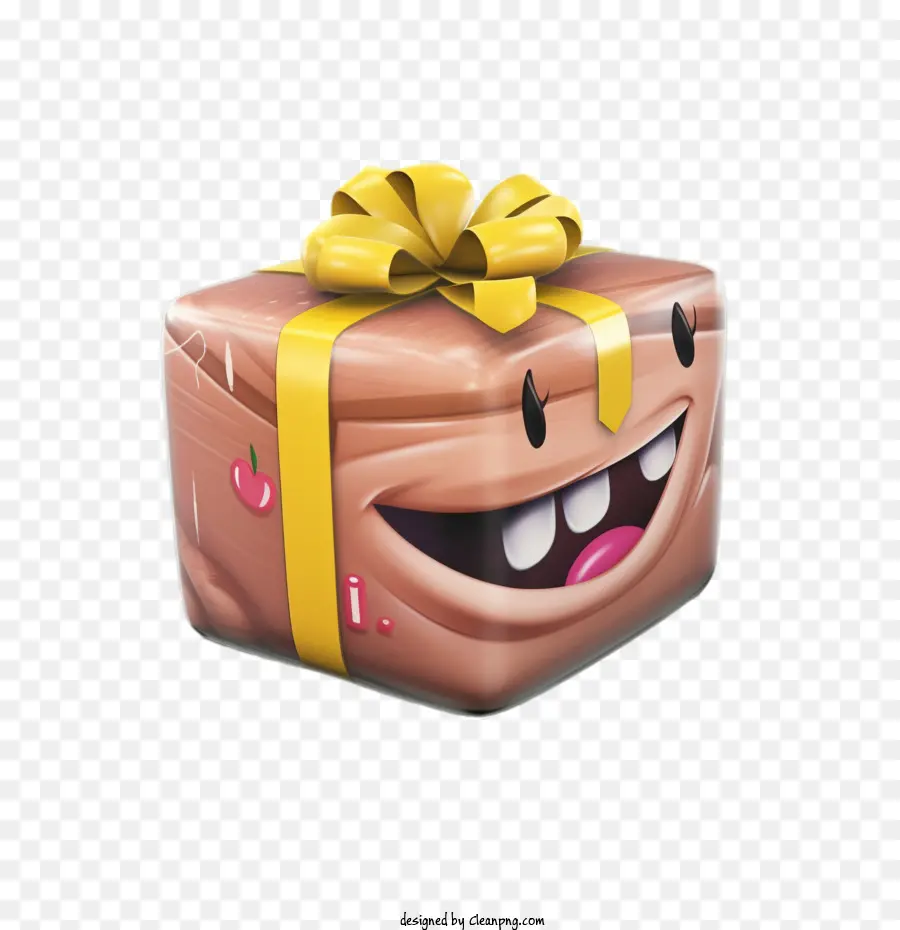 Emoji De Regalo Envuelto，Caja De Regalo PNG