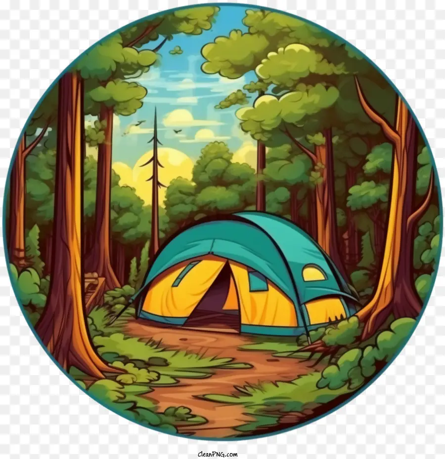 Camping，Bosque PNG