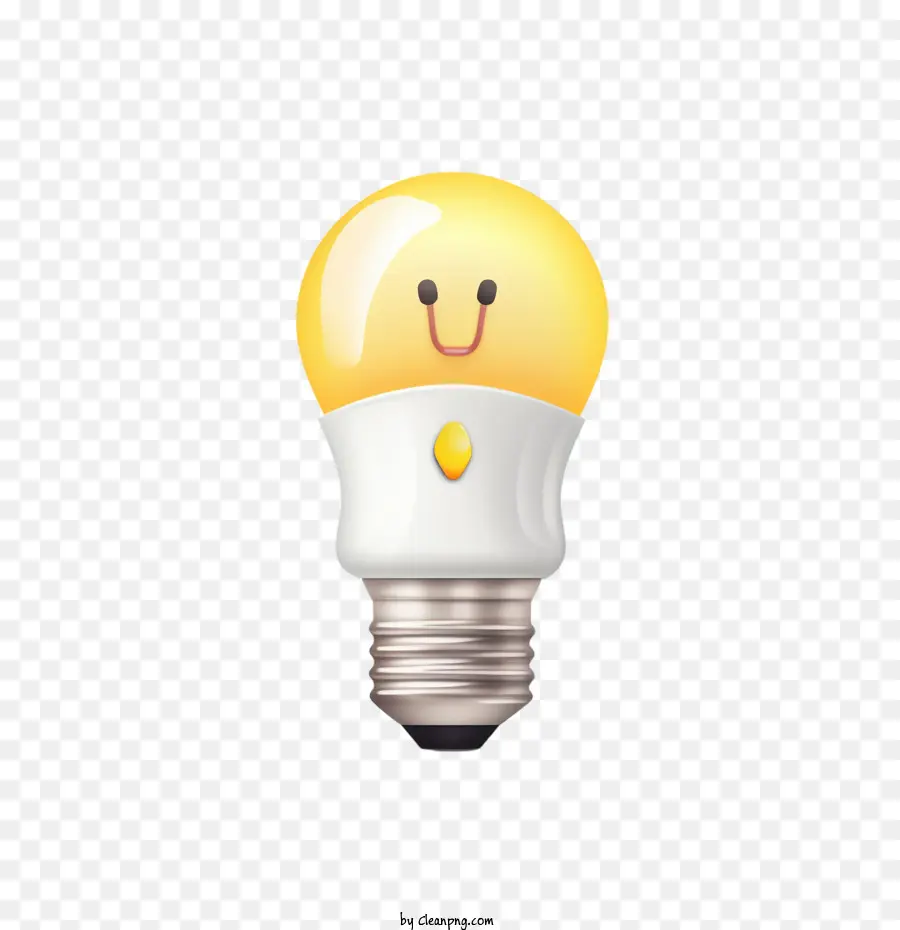 Bombilla De Luz，Sonriendo PNG