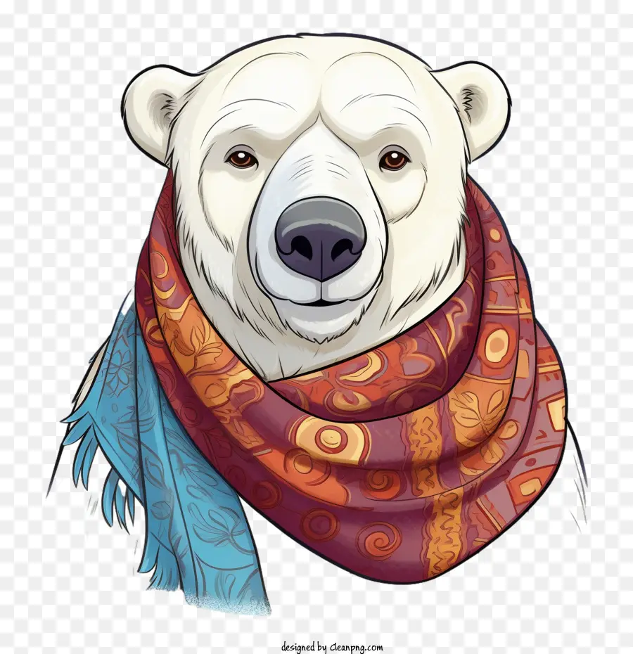 Oso Polar，Bufanda PNG