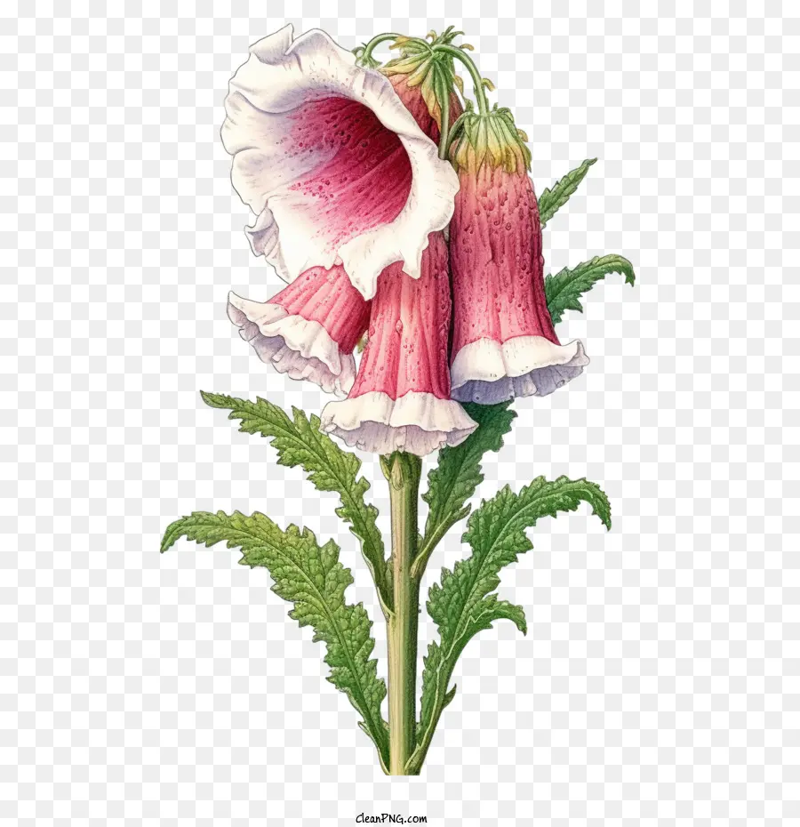 Flor De Picaja De Zorro，Flor Rosa PNG