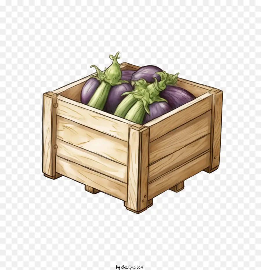 Berenjena，Berenjena En Caja PNG