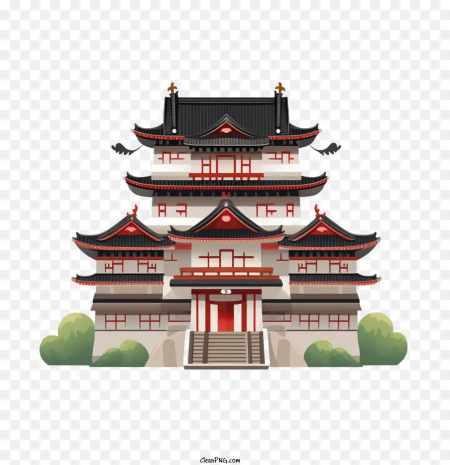 Castillo Japonés，La Arquitectura China PNG
