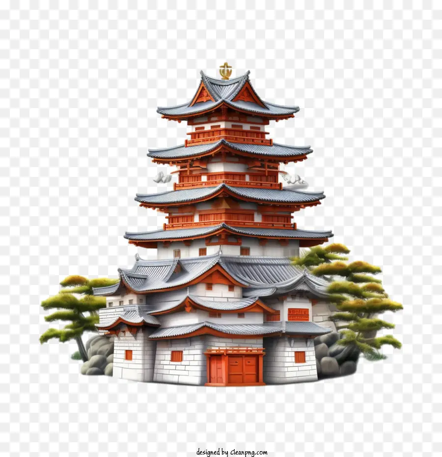 Castillo Japonés，Edificio PNG