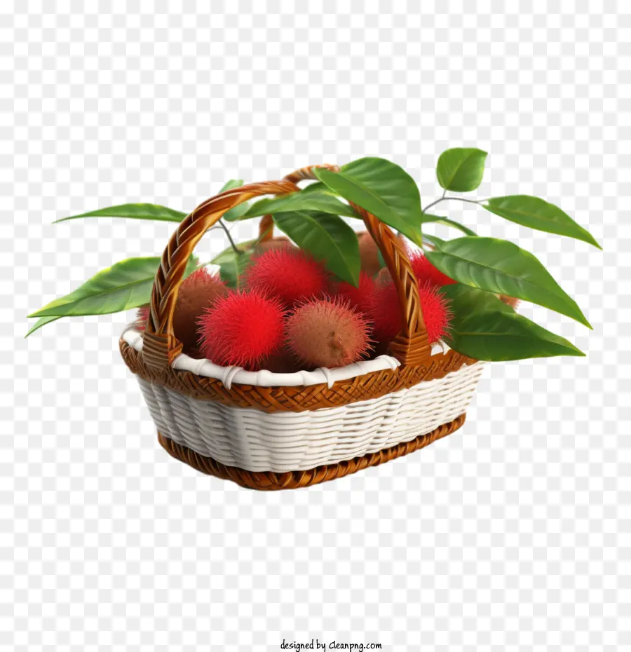 Fruta De Rambután，Cesta De Rambután PNG