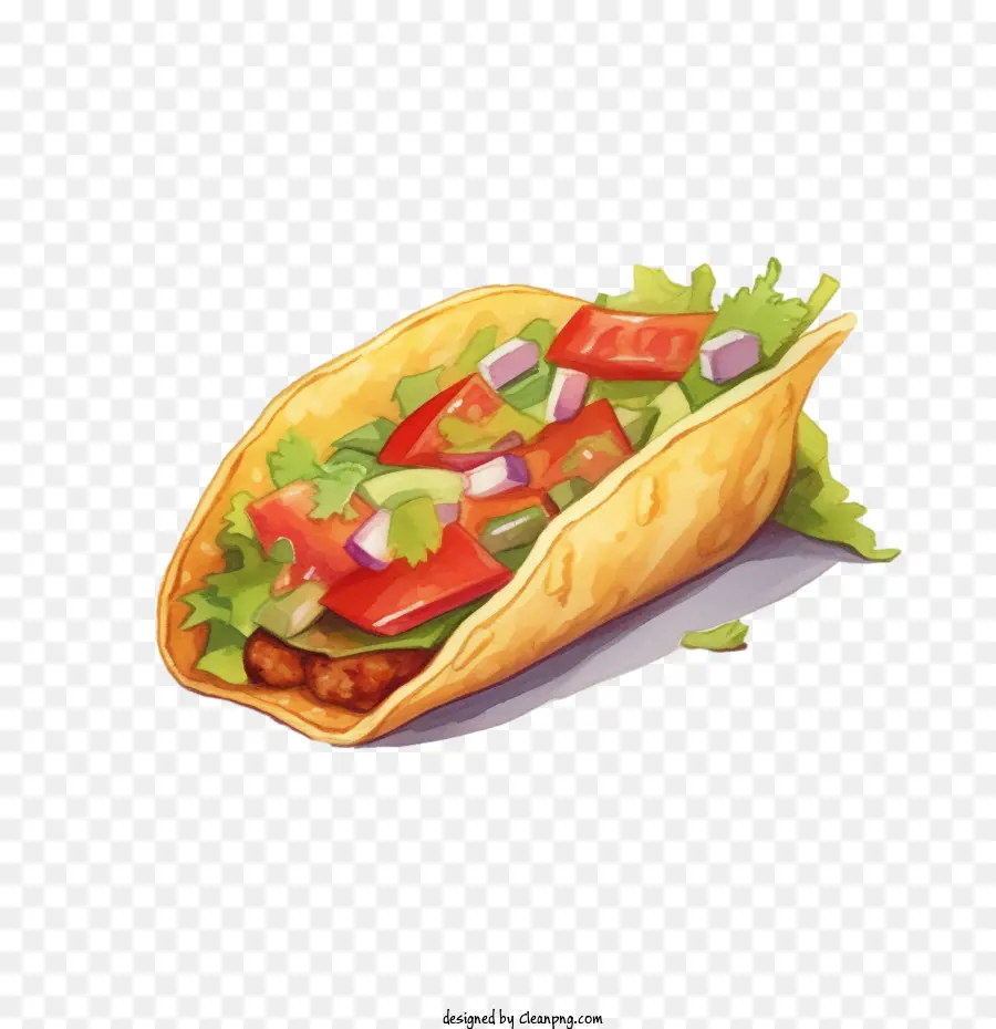 Taco，Comida Mexicana PNG