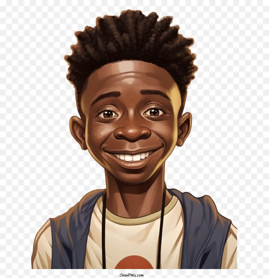 Cartoon Boy，áfrica Boy PNG