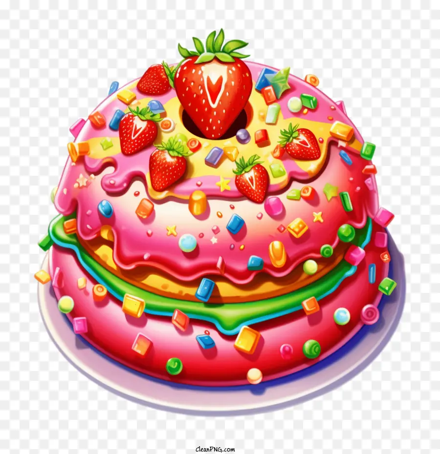 Rosquilla，Fresas PNG