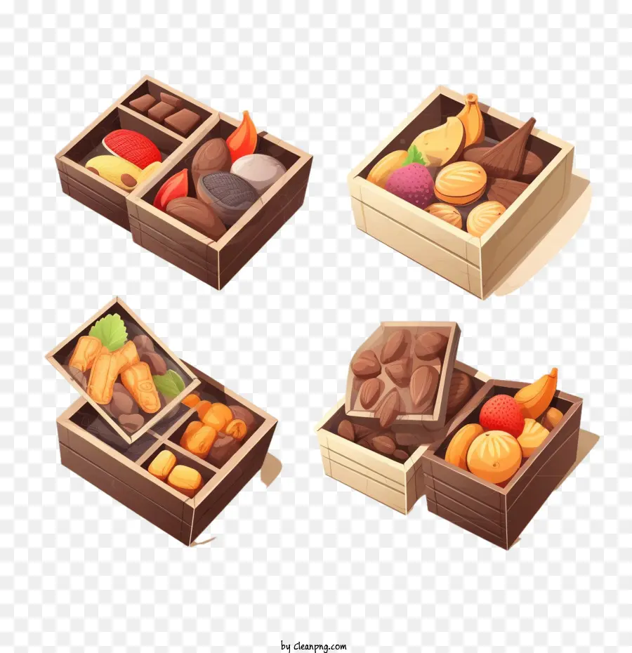 Chocolate，Caja De Chocolate PNG