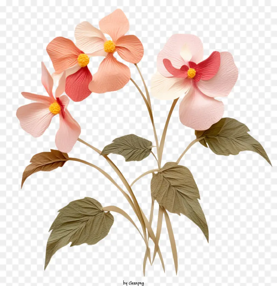 Flor Impatiens，Rosa PNG