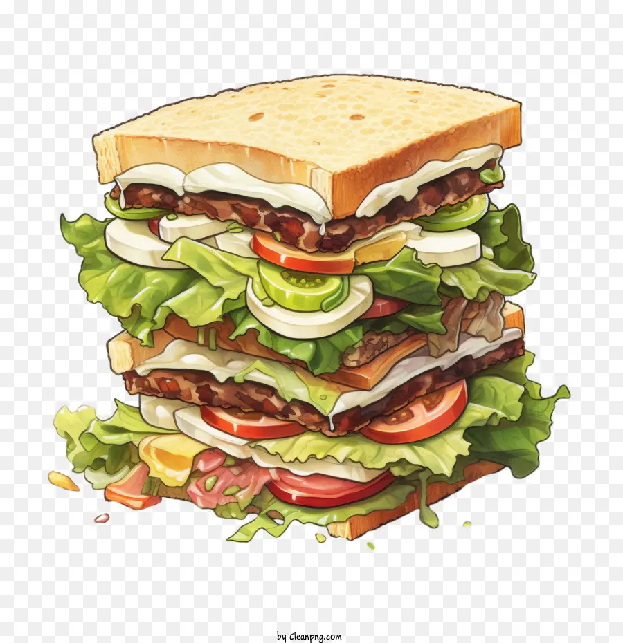 Sandwich，La Carne PNG