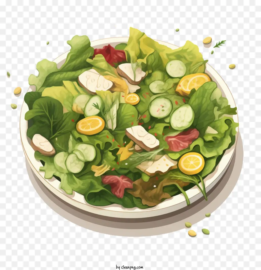 Ensalada，Pollo PNG