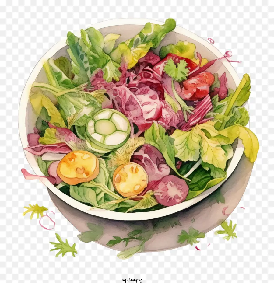 Ensalada，Ensalada Colorida PNG