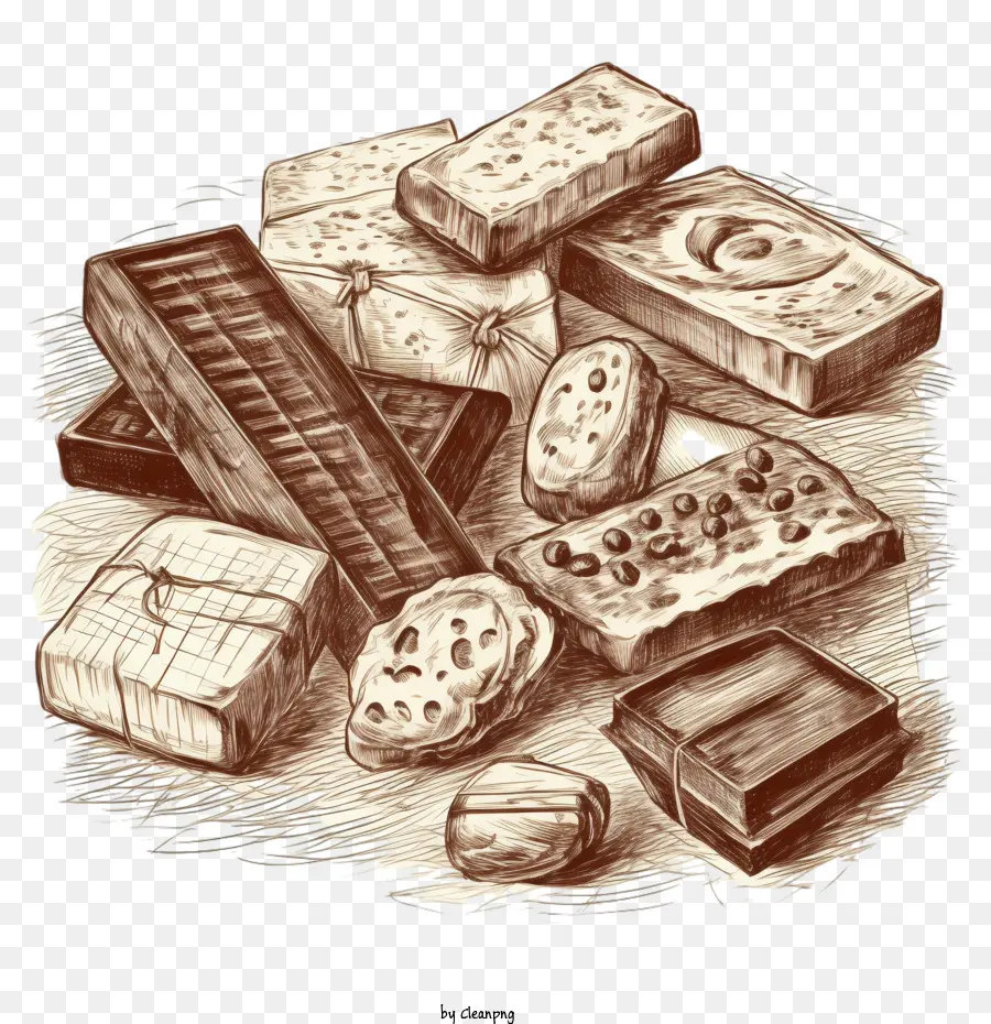 Chocolate，Barras De Chocolate PNG