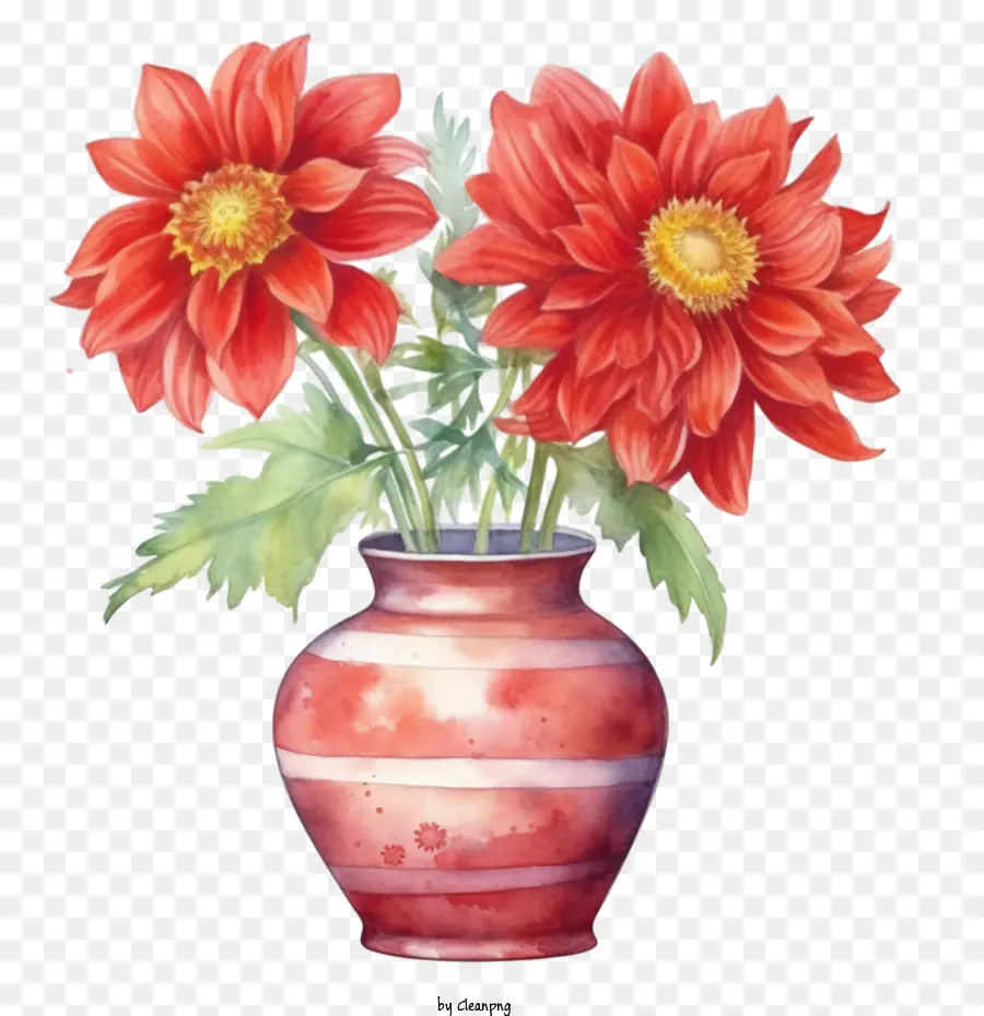 Dalia Flor，Florero PNG