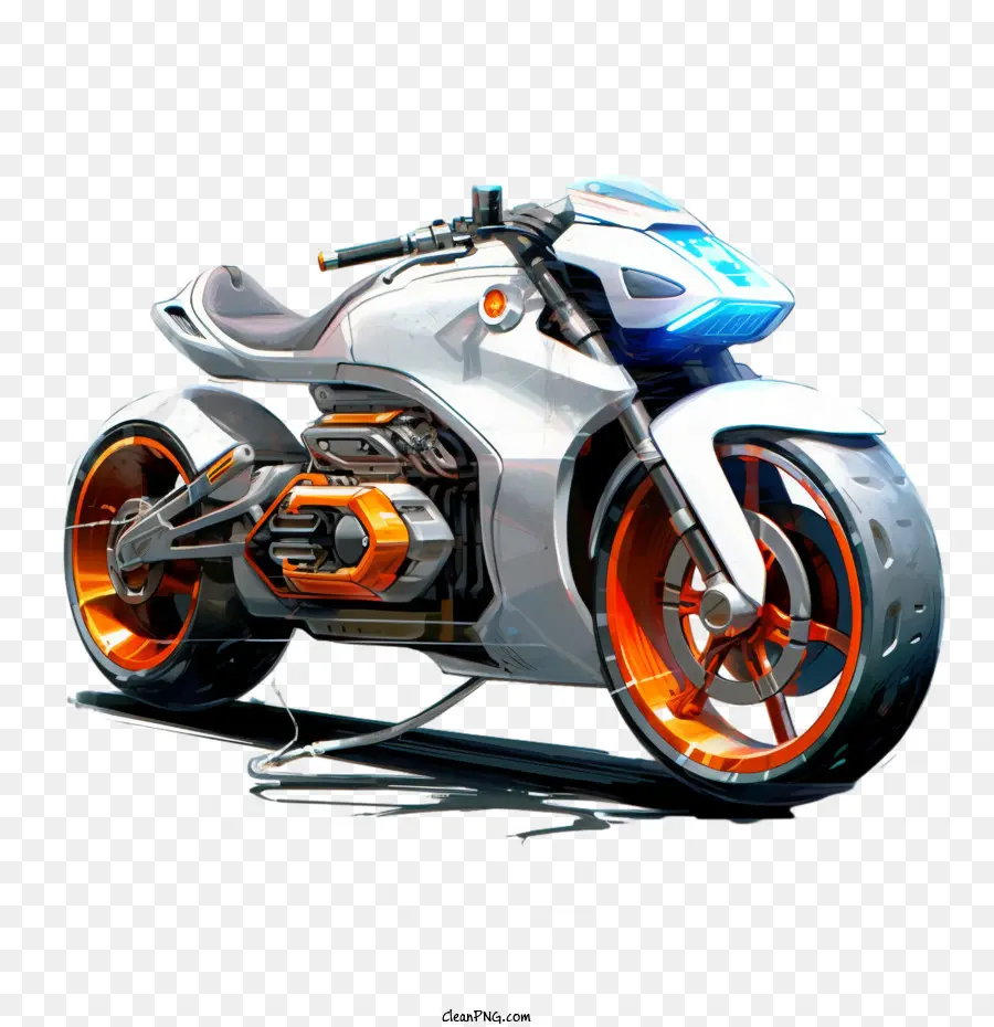 Motocicleta，De Alta Tecnología PNG